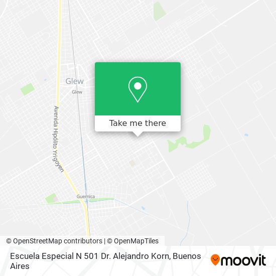 Mapa de Escuela Especial N 501 Dr. Alejandro Korn