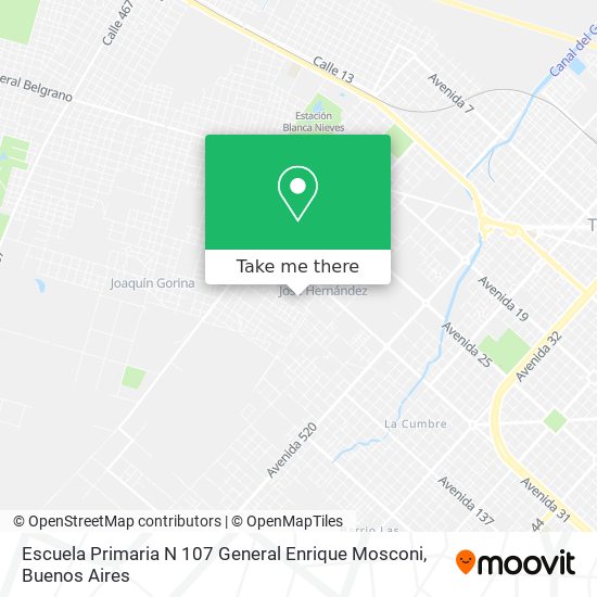 Escuela Primaria N 107 General Enrique Mosconi map
