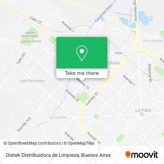 Distek Distribuidora de Limpieza map