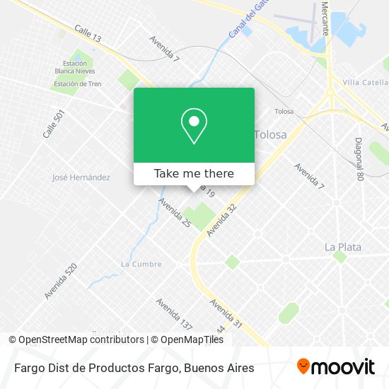 Fargo Dist de Productos Fargo map