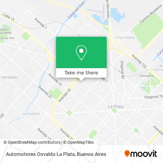 Automotores Osvaldo La Plata map