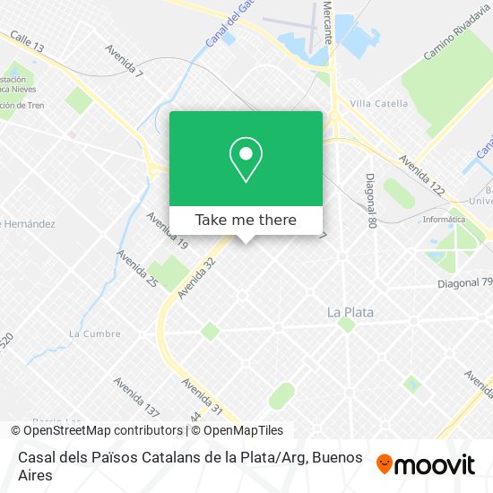Casal dels Països Catalans de la Plata / Arg map