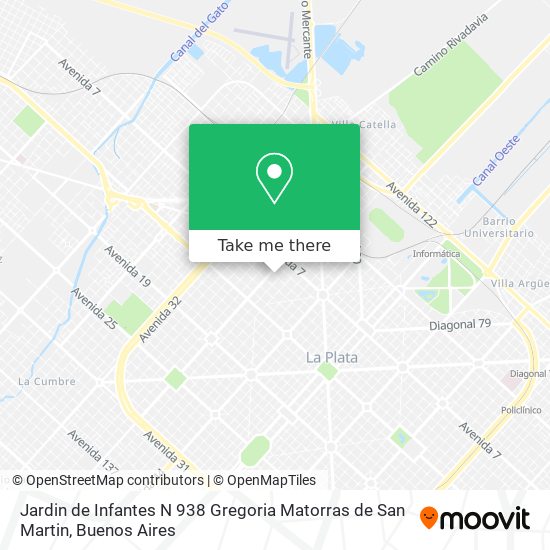 Mapa de Jardin de Infantes N 938 Gregoria Matorras de San Martin