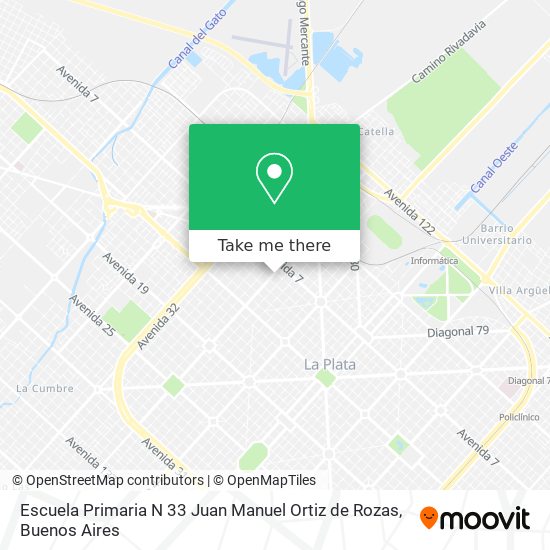 Escuela Primaria N 33 Juan Manuel Ortiz de Rozas map