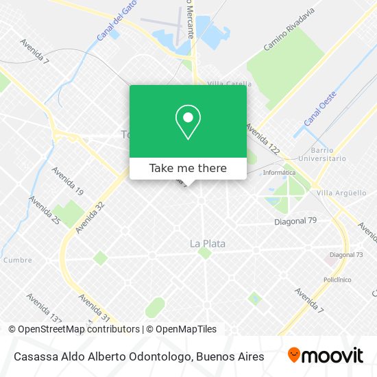 Mapa de Casassa Aldo Alberto Odontologo