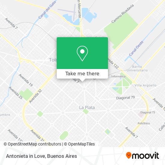 Antonieta in Love map