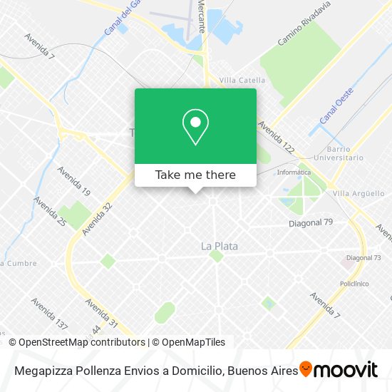 Megapizza Pollenza Envios a Domicilio map