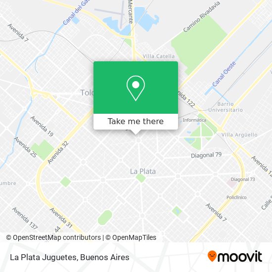 La Plata Juguetes map