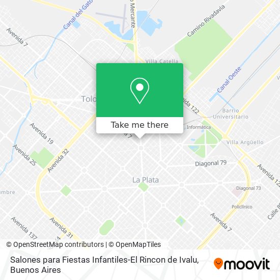 Mapa de Salones para Fiestas Infantiles-El Rincon de Ivalu