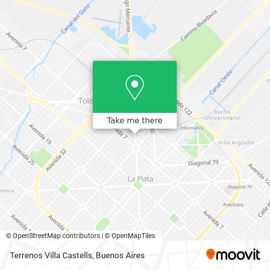 Terrenos Villa Castells map