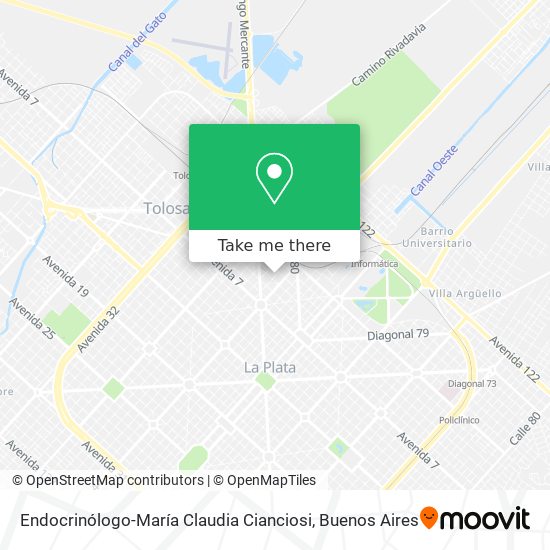 Endocrinólogo-María Claudia Cianciosi map