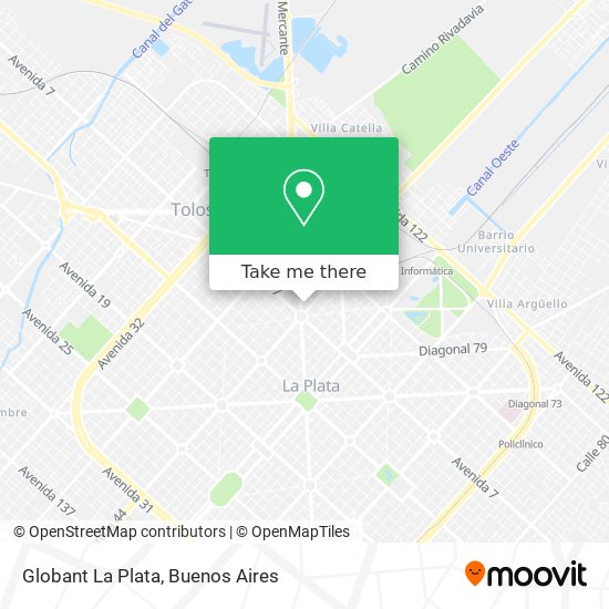 Globant La Plata map