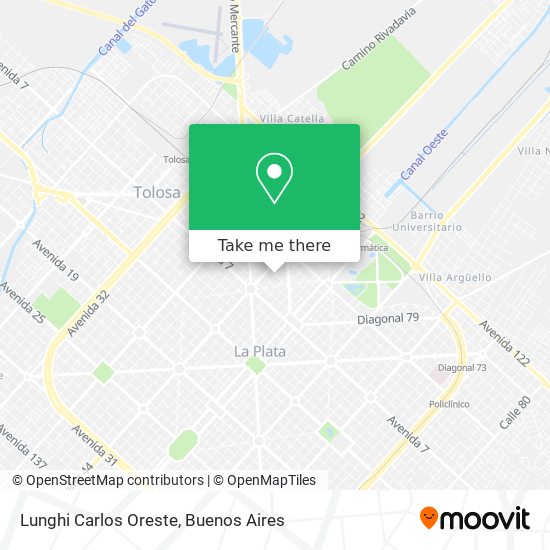 Lunghi Carlos Oreste map