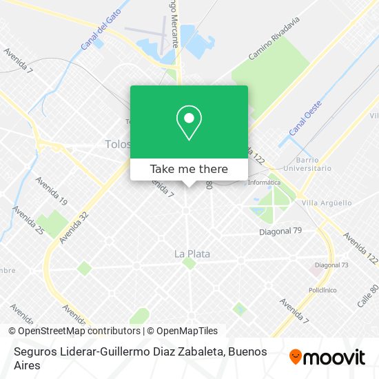 Seguros Liderar-Guillermo Diaz Zabaleta map