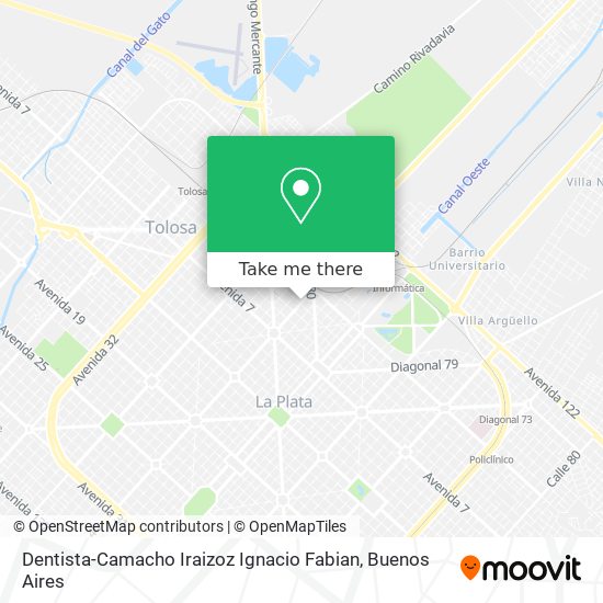 Dentista-Camacho Iraizoz Ignacio Fabian map