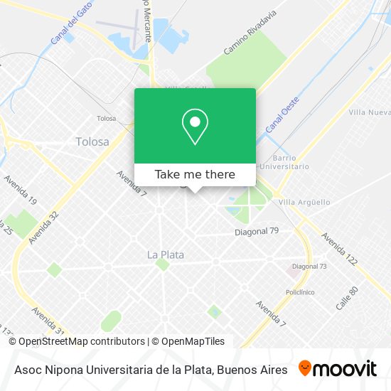 Asoc Nipona Universitaria de la Plata map