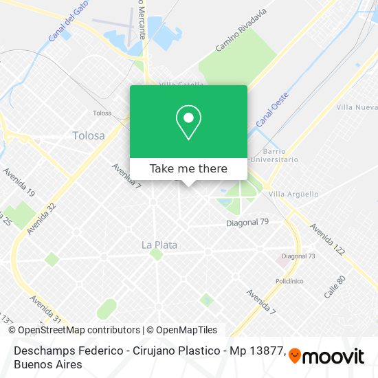 Mapa de Deschamps Federico - Cirujano Plastico - Mp 13877