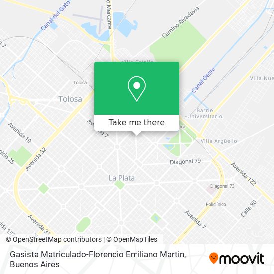 Mapa de Gasista Matriculado-Florencio Emiliano Martin