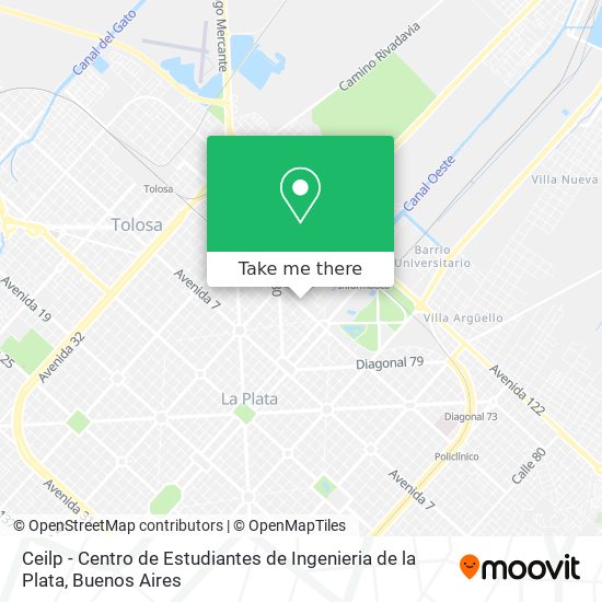Ceilp - Centro de Estudiantes de Ingenieria de la Plata map
