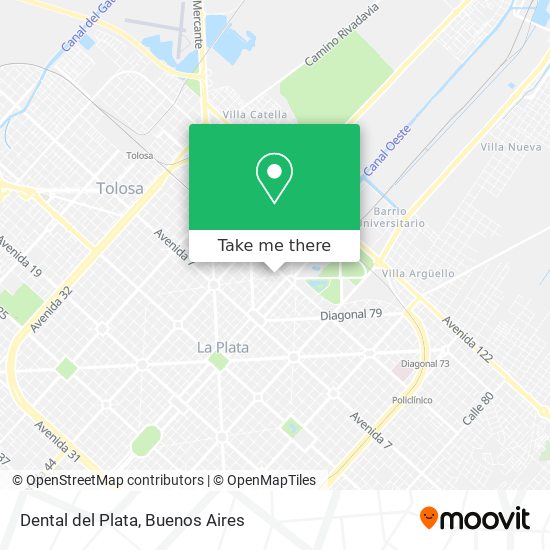 Dental del Plata map