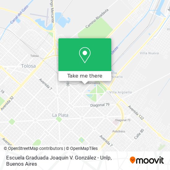 Escuela Graduada Joaquín V. González - Unlp map