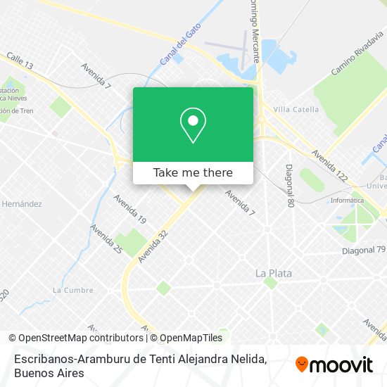 Escribanos-Aramburu de Tenti Alejandra Nelida map