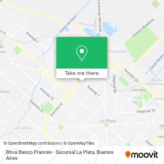Bbva Banco Francés - Sucursal La Plata map