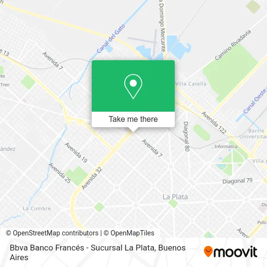Bbva Banco Francés - Sucursal La Plata map