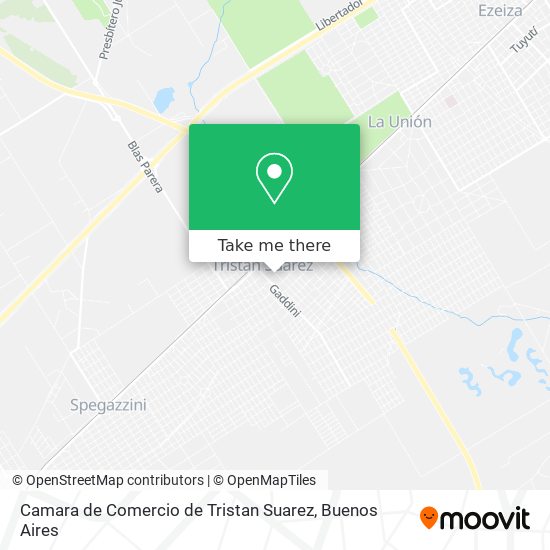 Camara de Comercio de Tristan Suarez map