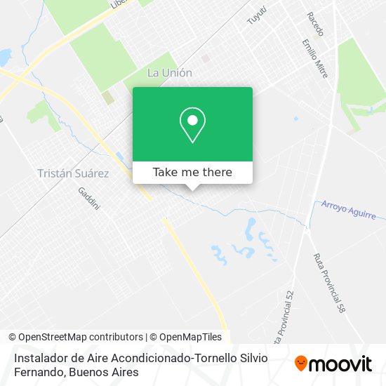 Instalador de Aire Acondicionado-Tornello Silvio Fernando map