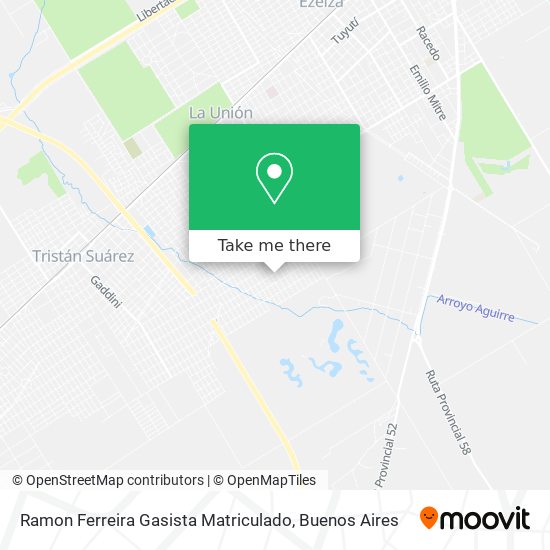 Mapa de Ramon Ferreira Gasista Matriculado