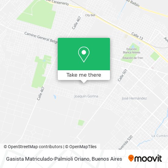 Gasista Matriculado-Palmioli Oriano map