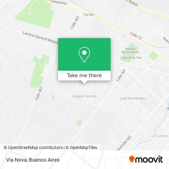 Vía Nova map