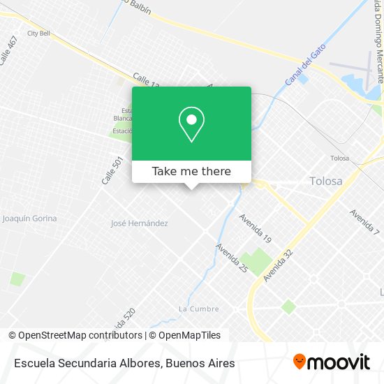 Mapa de Escuela Secundaria Albores