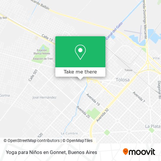 Mapa de Yoga para Niños en Gonnet