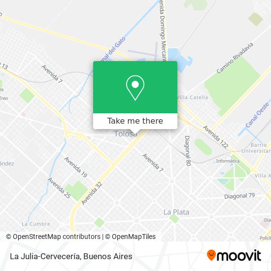 La Julia-Cervecería map