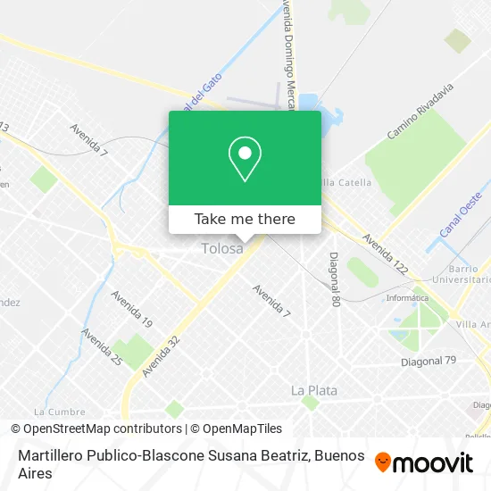 Mapa de Martillero Publico-Blascone Susana Beatriz