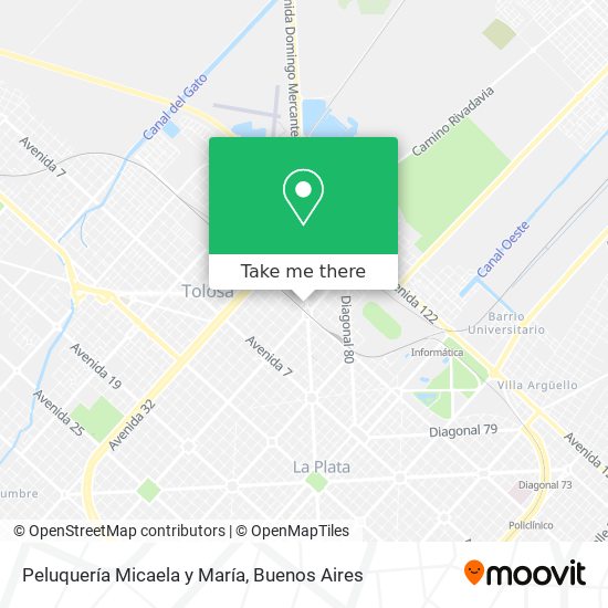 Mapa de Peluquería Micaela y María