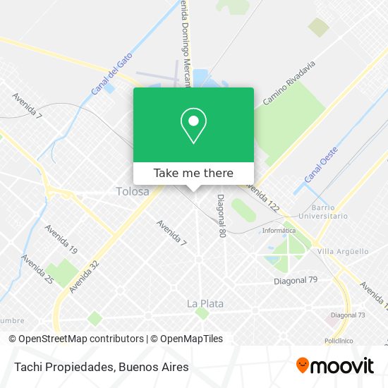 Tachi Propiedades map