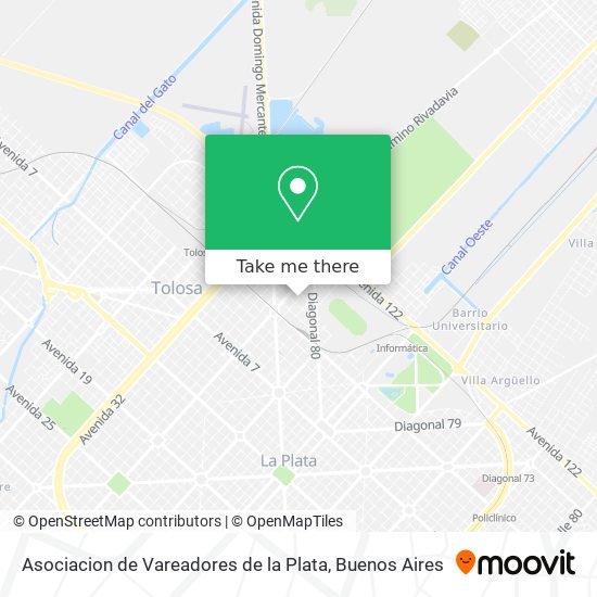 Asociacion de Vareadores de la Plata map