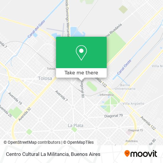 Mapa de Centro Cultural La Militancia