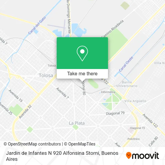 Jardin de Infantes N 920 Alfonsina Storni map