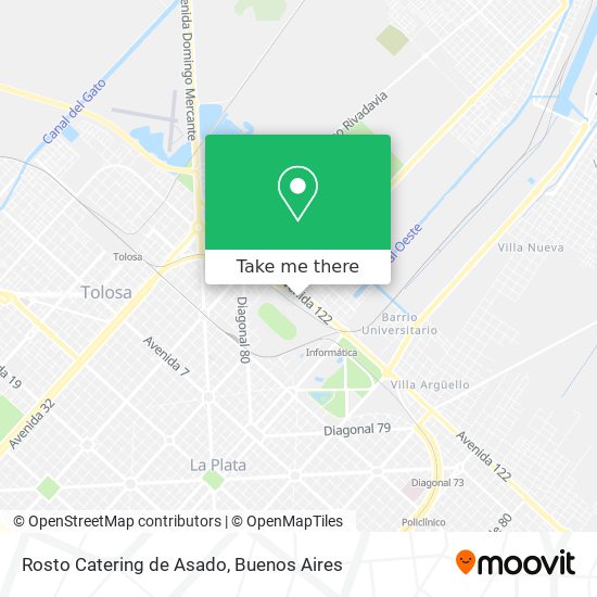 Rosto Catering de Asado map