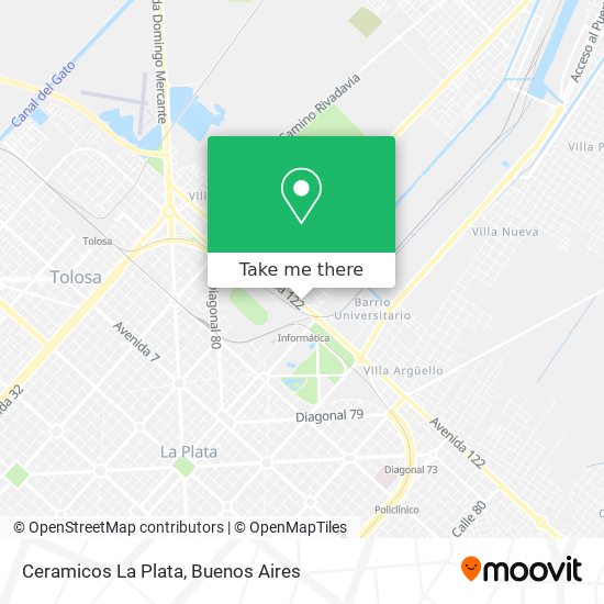 Ceramicos La Plata map