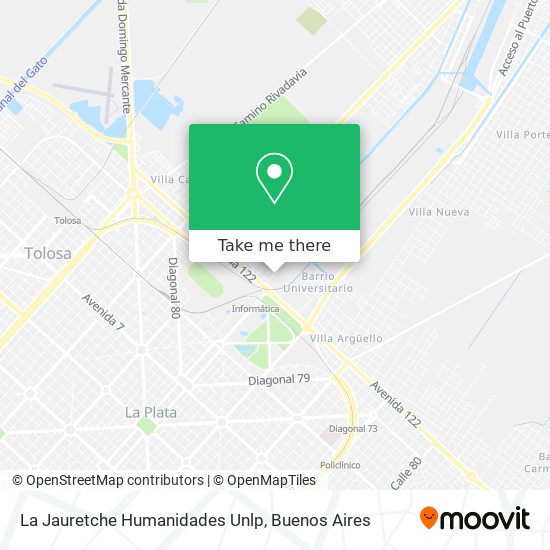 La Jauretche Humanidades Unlp map