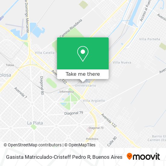 Gasista Matriculado-Cristeff Pedro R map