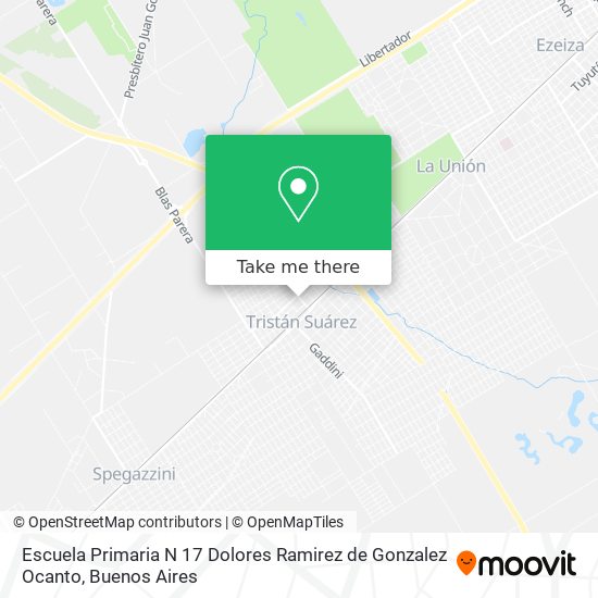 Mapa de Escuela Primaria N 17 Dolores Ramirez de Gonzalez Ocanto