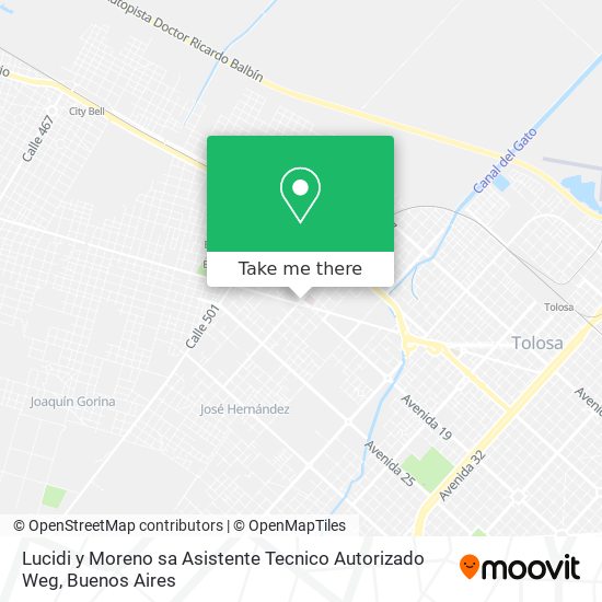Lucidi y Moreno sa Asistente Tecnico Autorizado Weg map