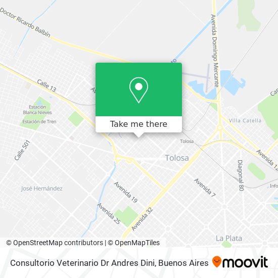 Consultorio Veterinario Dr Andres Dini map