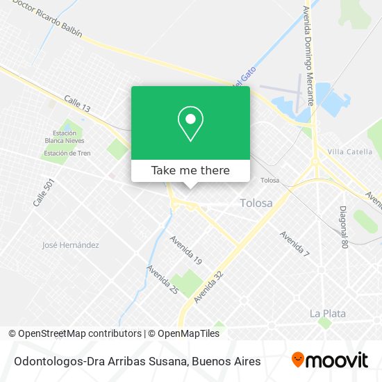 Odontologos-Dra Arribas Susana map